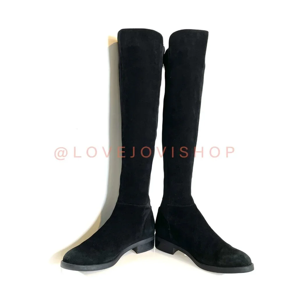 Boots | Blondo Black Suede Over-the-Knee Waterproof | Classic Minimalist Flats 9